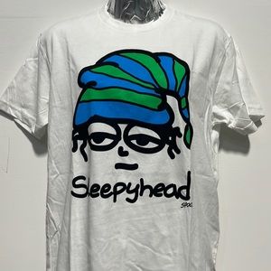 Vintage design on new Next Level white tshirt. Size small